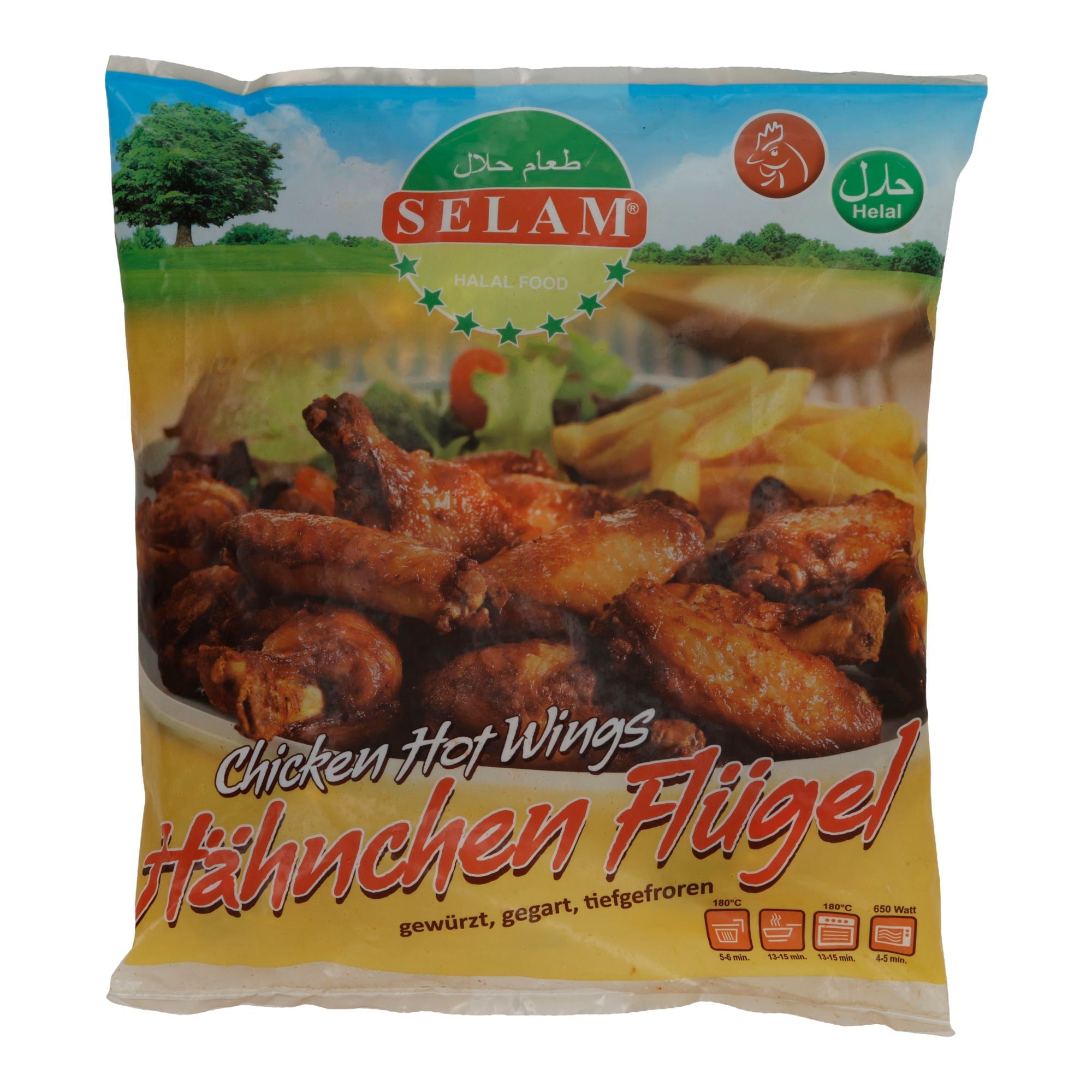 Hähnchen Selam | Chicken Hot Wings | Würzig, gegart & tiefgefroren | 600 g SELAM